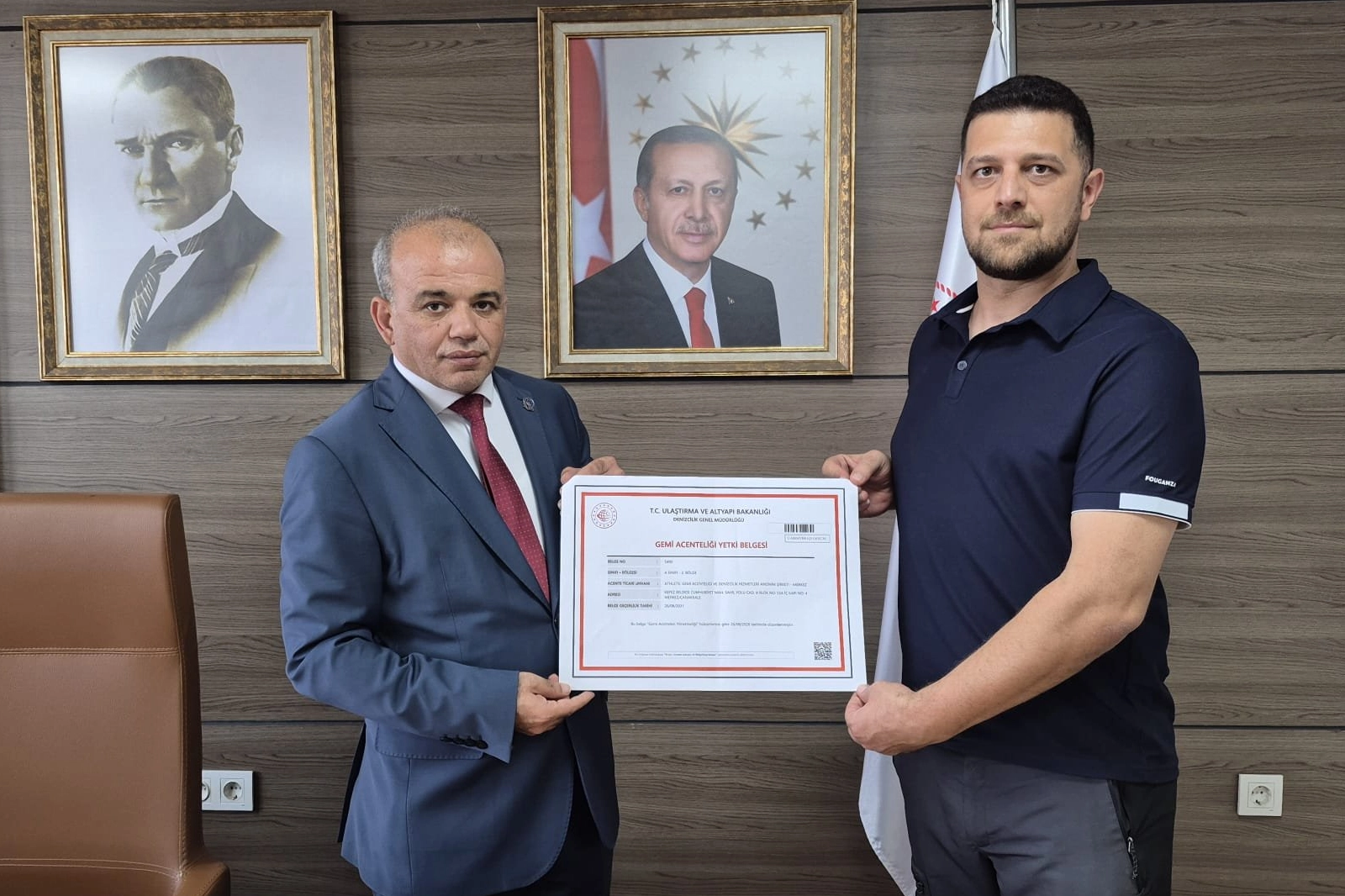 Gemi acenteliğinde yeni d&ouml;nem... İlk A Sınıfı Yetki Belgesi verildi